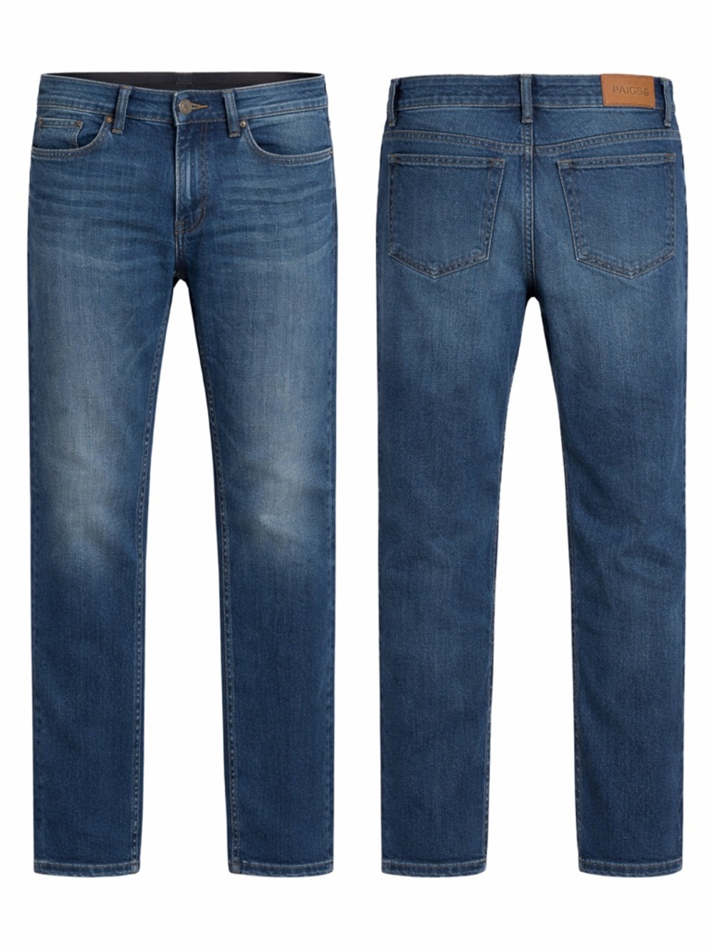 PAIGE Lennox Jeans Mens 33 Slim Fit Derrik Blue Stretch Denim